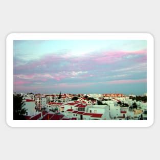 Albufeira rooftops Sticker